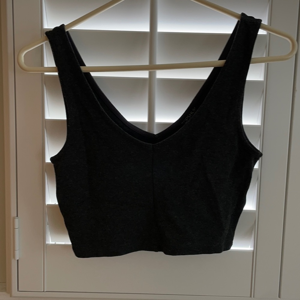 Grey crop top